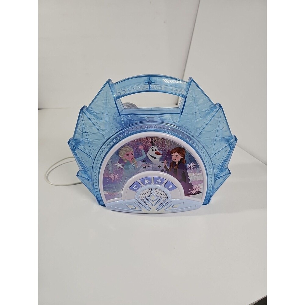 eKids Disney Frozen Karaoke Microphone with Bluetooth Speaker for Fans of Disney